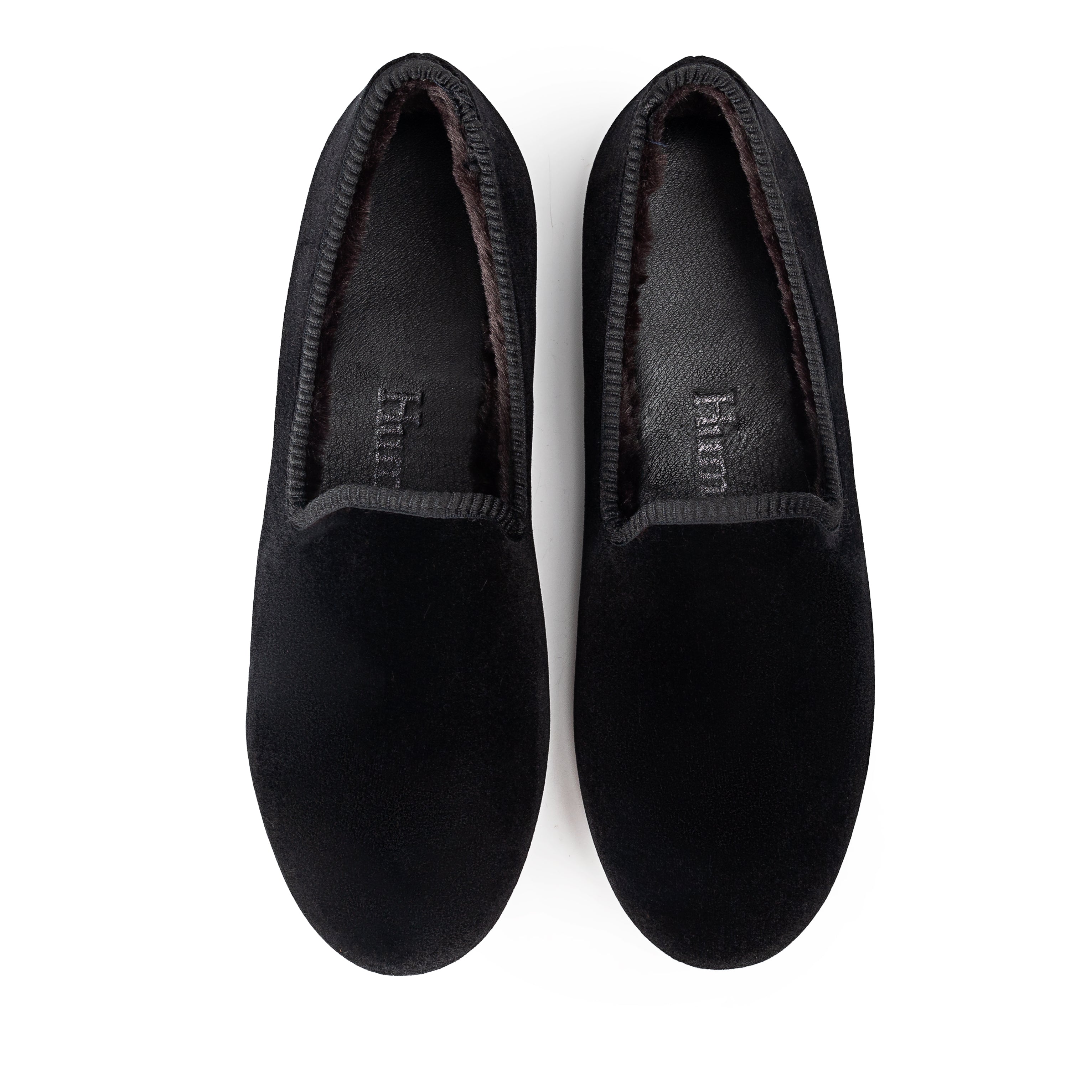 Black Velvet Loafer