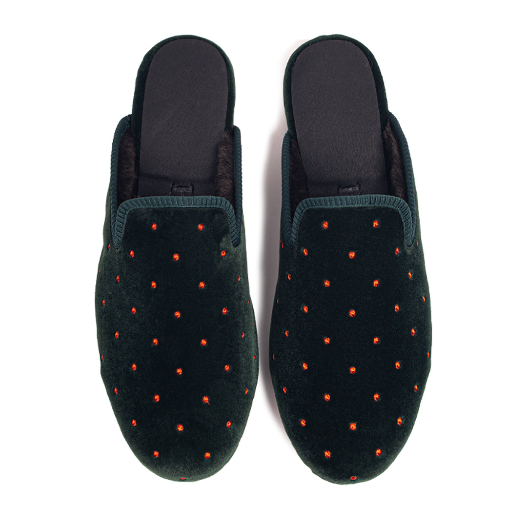 Forest Dot Slipper