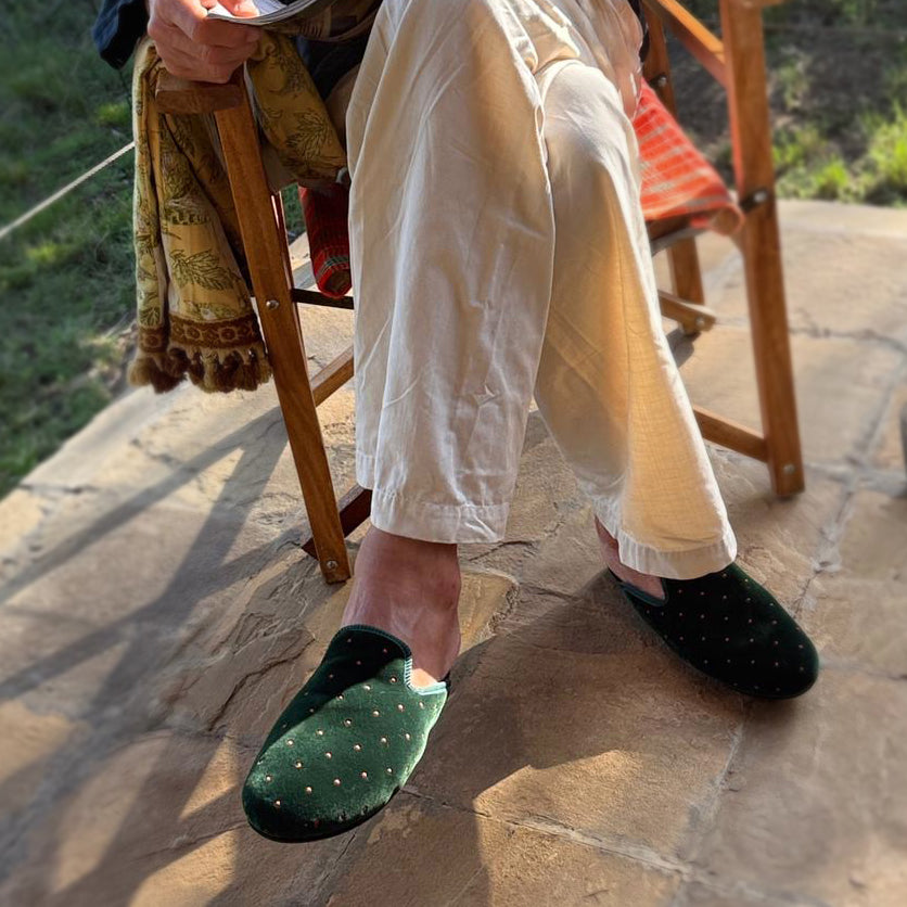 Forest Dot Slipper