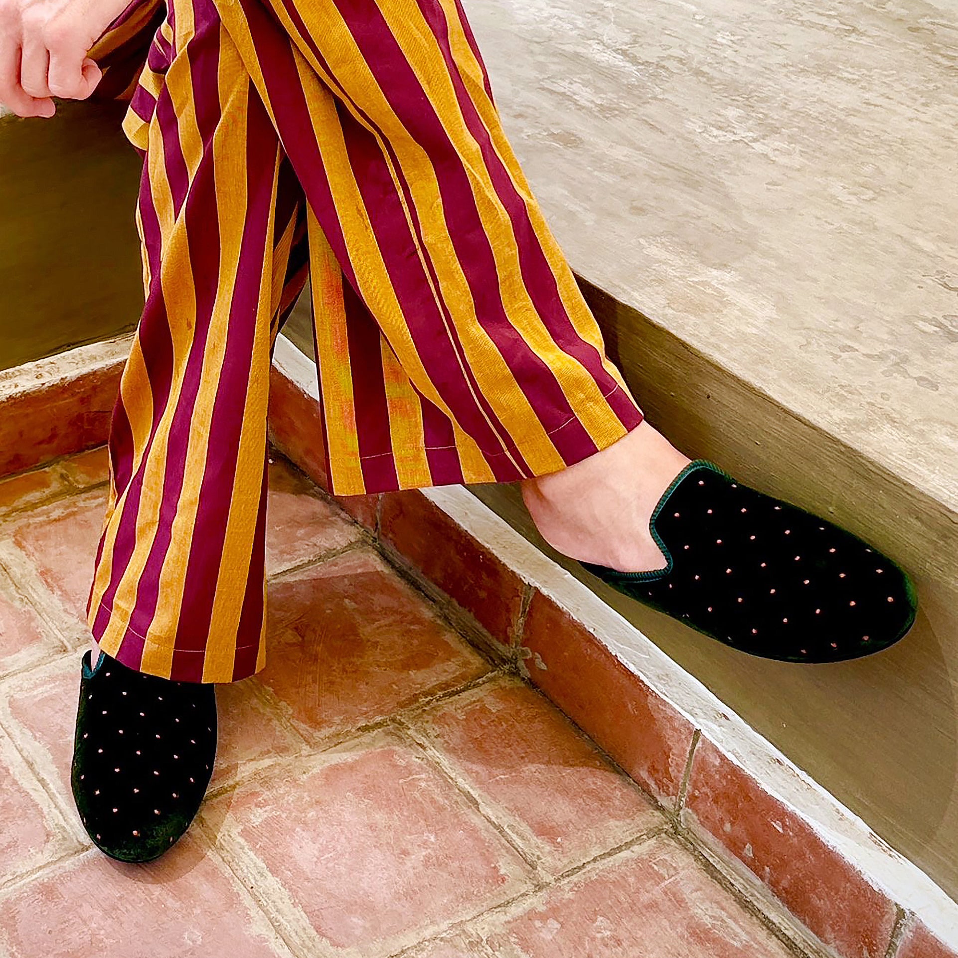 Forest Dot Slipper